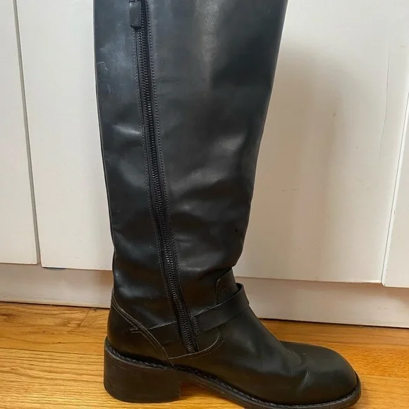 Rag&Bone Black Norton Tall Moto Combat Boots Sz 9 - Picture 6 of 11